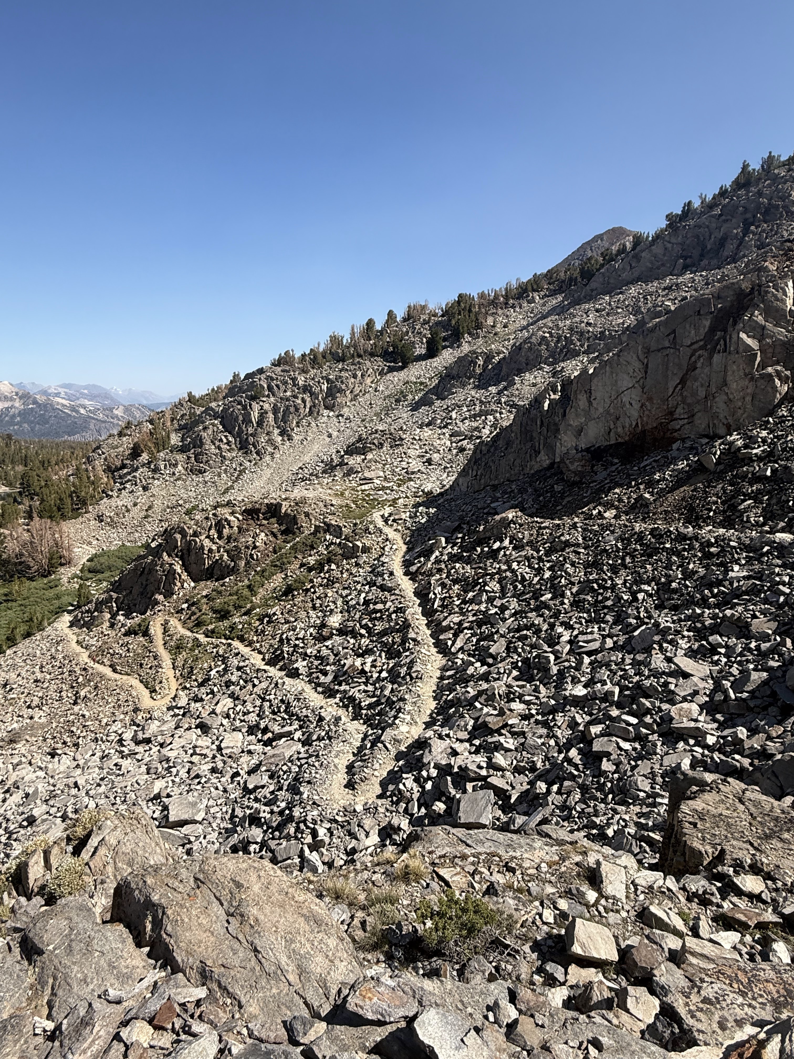 The climb up the pass (at least there is a beautiful view the whole way up)