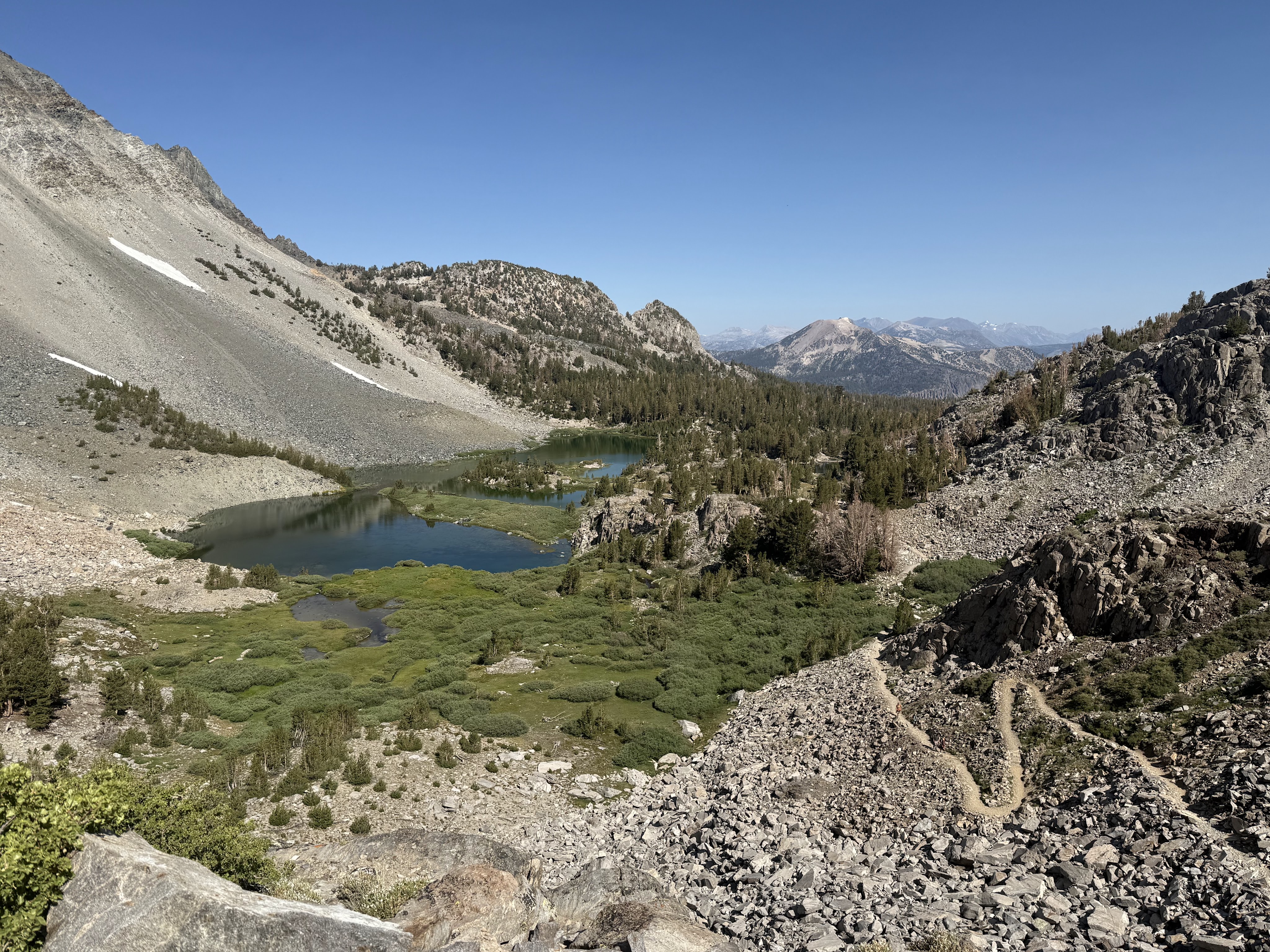 Finally at the top of Duck Pass!